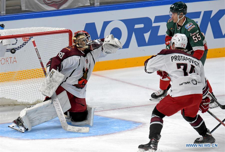 (SP)LATVIA-RIGA-HOCKEY-RAILWAYS CUP-AK BARS VS AVTOMOBILIST