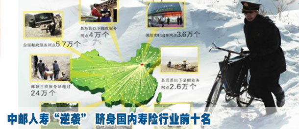 中郵人壽“逆襲” 躋身國內(nèi)壽險(xiǎn)行業(yè)前十名