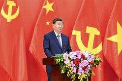 習(xí)近平同越共中央總書記阮富仲共同會(huì)見(jiàn)中越兩國(guó)青年和友好人士代表