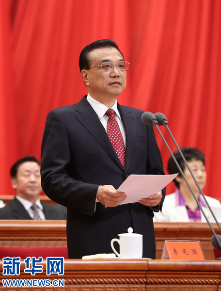 8月1日，慶祝中國人民解放軍建軍90周年大會在北京人民大會堂隆重舉行。中共中央政治局常委、國務(wù)院總理李克強主持大會。新華社記者 劉衛(wèi)兵 攝