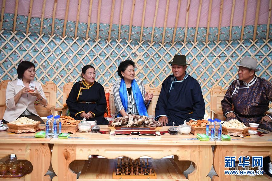 (時(shí)政)劉延?xùn)|率中央代表團(tuán)二分團(tuán)在呼倫貝爾慰問(wèn)各族干部群眾