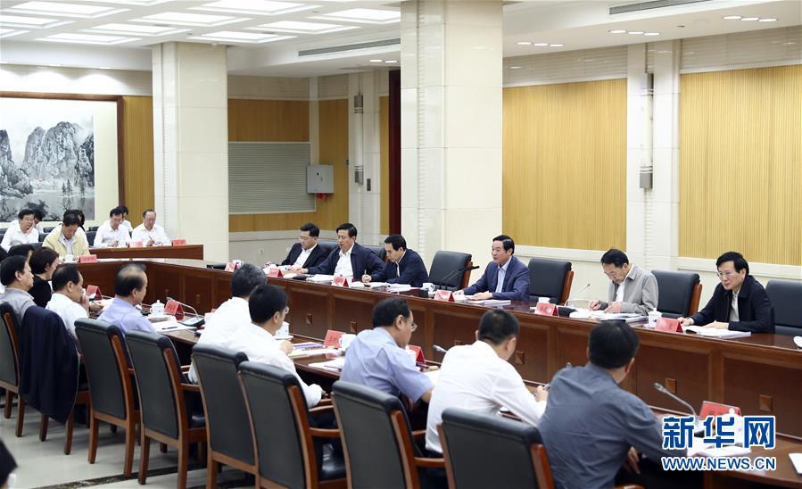 9月21日，中宣部在北京召開中央媒體駐外機構(gòu)外宣工作座談會。中共中央政治局委員、中央書記處書記、中宣部部長劉奇葆出席座談會并講話。新華社記者 謝環(huán)馳 攝 