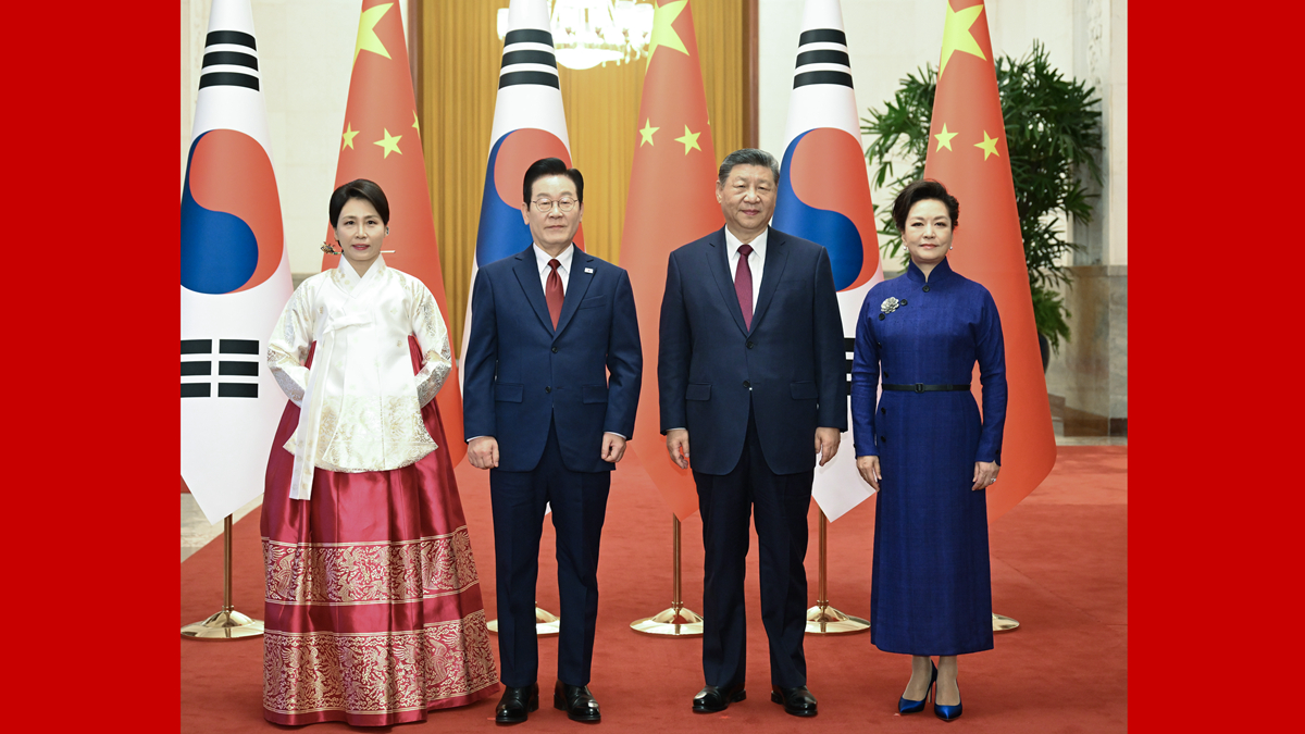 習近平同韓國總統(tǒng)李在明舉行會談