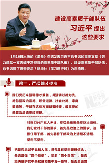 建設(shè)高素質(zhì)干部隊(duì)伍，習(xí)近平提出這些要求