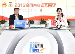胡漢平做客新華網(wǎng)兩會(huì)訪談直播間