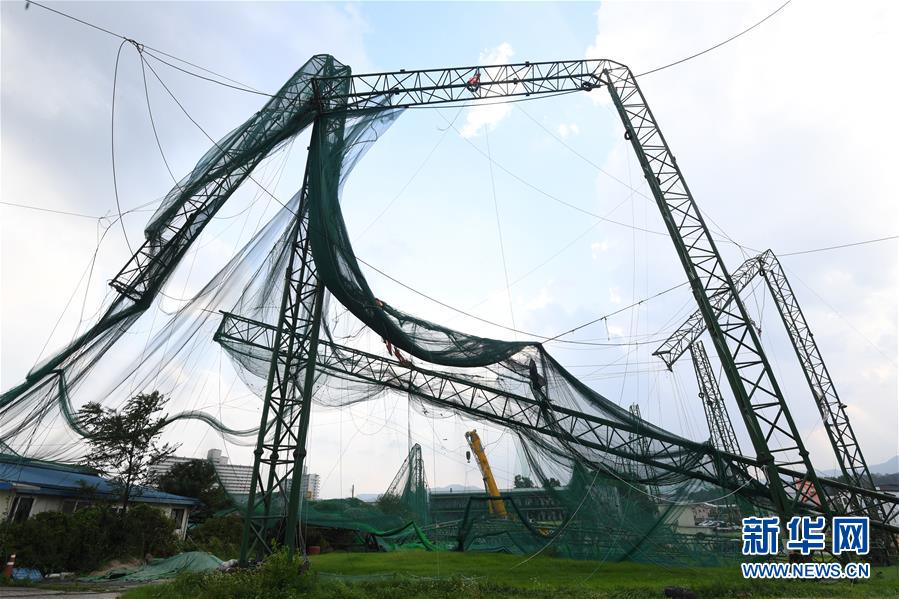 (國際)(6)超強臺風(fēng)“美莎克”過境韓國致1死1傷