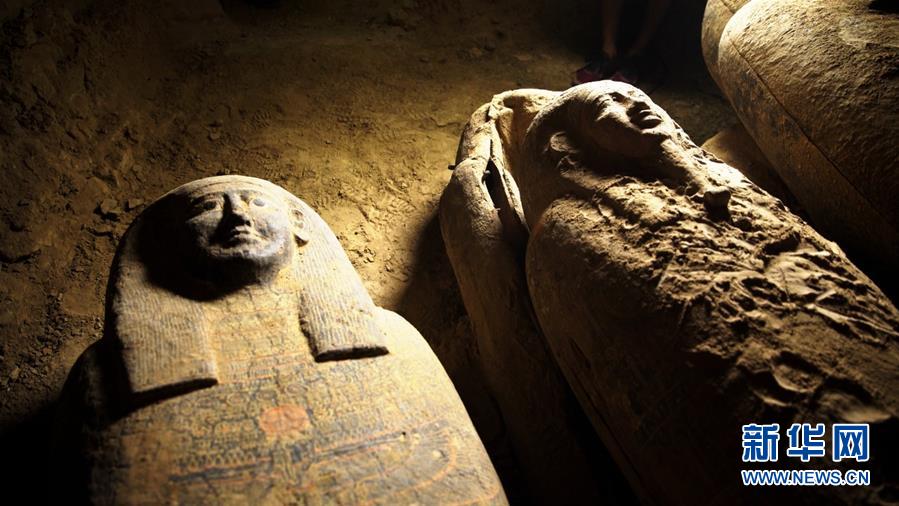 (國際)(1)埃及出土多具2500年前的木棺