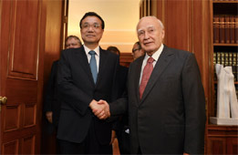 李克強:中國將希臘視為好朋友、好伙伴