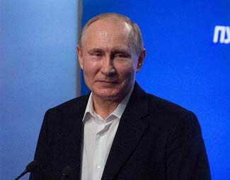 “強(qiáng)大的總統(tǒng)，強(qiáng)大的俄羅斯”