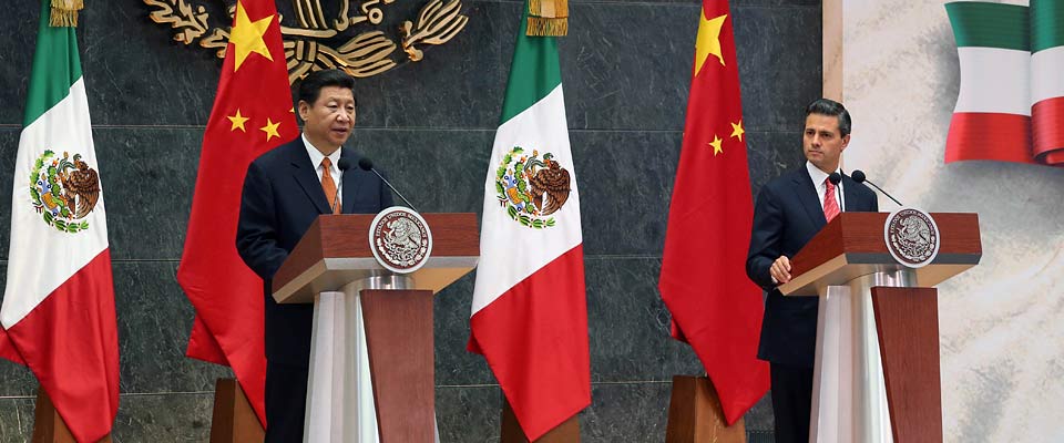 2013年6月，中墨元首共同會(huì)見記者